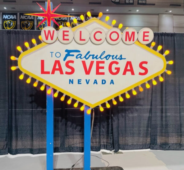 Sign Welcome To Las Vegas White Magic Special Events Richmond Virginia