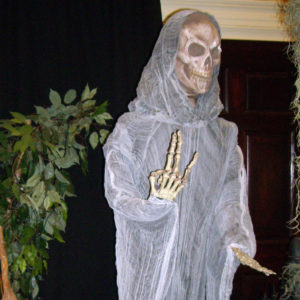 Scary Skull Face Ghost Man Skeleton Prop