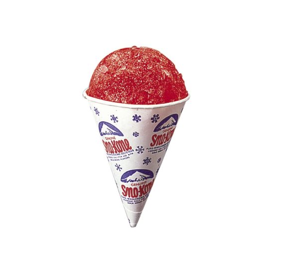 Photo of a cherry flavored sno cone