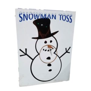 Snowman Carnival Game Ring Toss for Carrot Nose