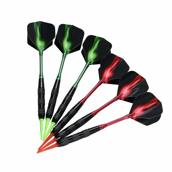 Set of soft tip darts for electronic dart game