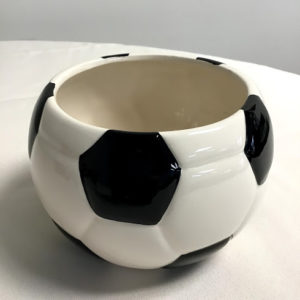 Soccer Football Sports Theme Vase Floral Container