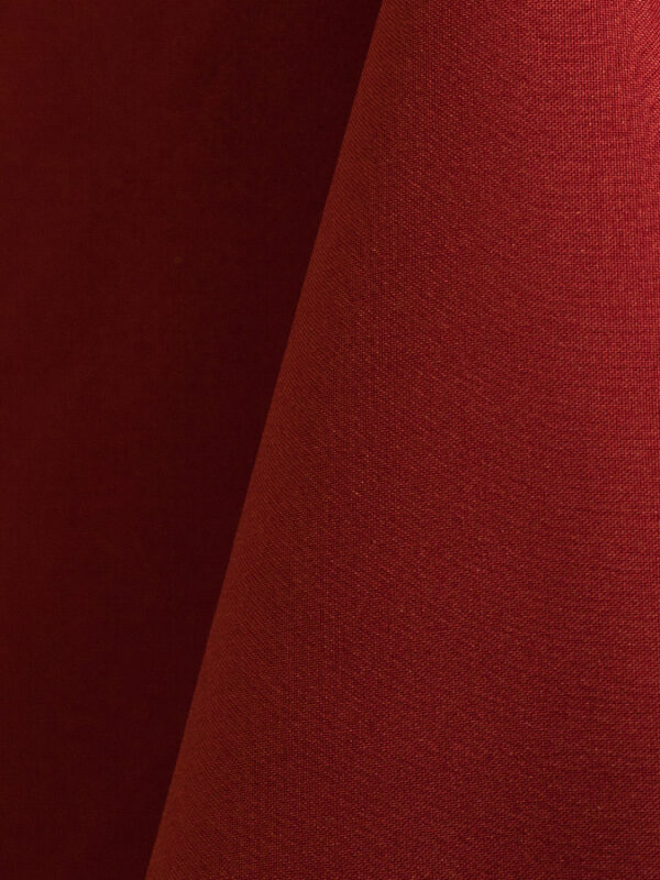 Cherry Red Tablecloth Fabric Color Sample