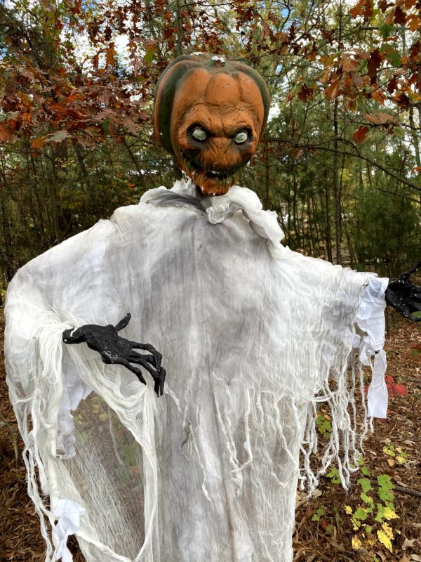 Scary Pumpkin Face Ghost Man