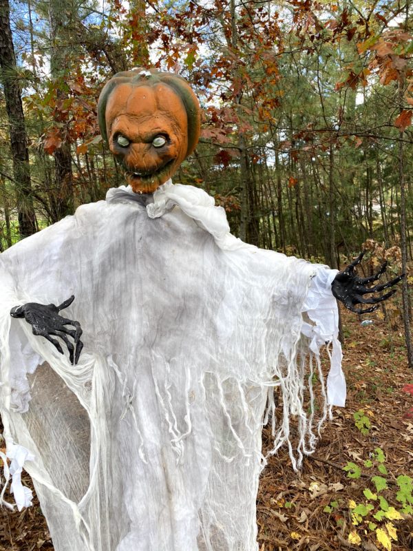 Scary Pumpkin Face Ghost Man