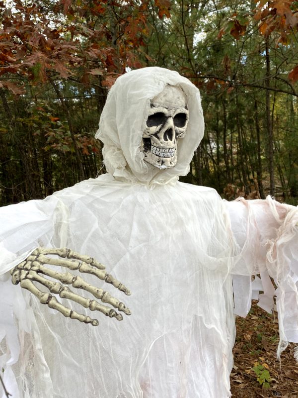 Scary Skull Face Ghost Man Skeleton Prop