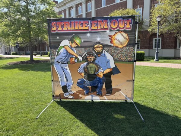 Strike Em Out Baseball Carnival Frame Game