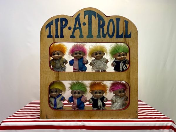 Tip A Troll Tip The Cat Rack Carnival Midway Game for Party Rentals and Corporate Special Events Hires