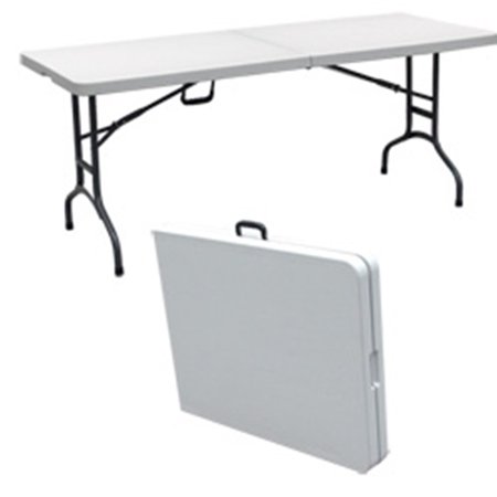 Plastic folding table for party rentals
