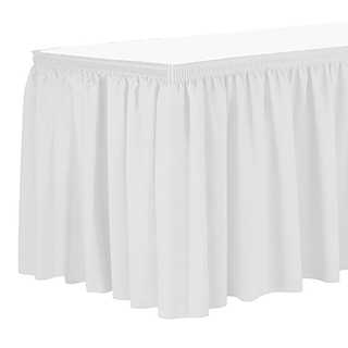 White Linen Table Skirt