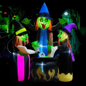 Three Witches Cold Air Halloween Inflatable 6 Feet Magic Special Events