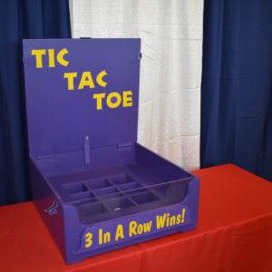 Purple Tic Tac Toe Ball Toss Carnival Game