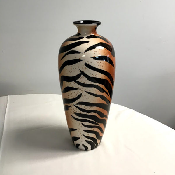 Tiger Ceramic Vase