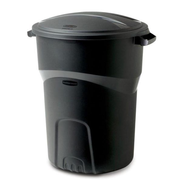 Black Trash Can Heavy Duty 32 Gallon for Party Rentals and Corporate Events and Festival Hires