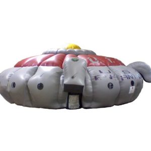Photo of a giant UFO space ship used for laser tag