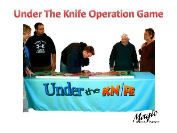 Giant Operation Style Game called Under The Knife