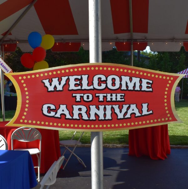 Welcome To The Carnival Sign Prop