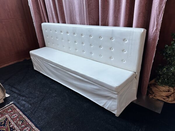 White Banquette Lounge Furniture Couch