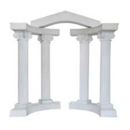 White Corinthian columns Colonnade Wedding Set for Party Rentals and Corporate Events