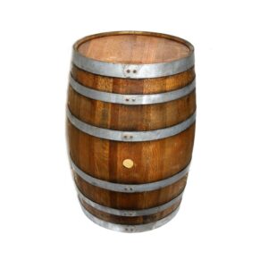 Large wood wine barrel