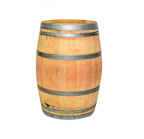 Large wood wine barrel