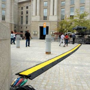 Yellow Jacket Electrical Wire Cable Ramp Guard Protector 5 Channels Cover for party rentals and corporates special events