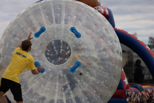 Zorb Balls Criss Cross Inflatable Magic Special Events